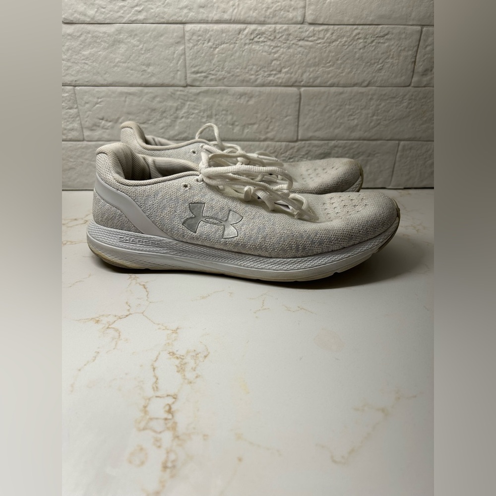 Under Armour Womens Charged Impulse 3022603-100 Gray Running Shoes Sneakers Sz 9